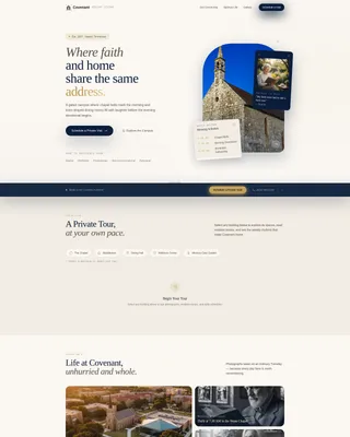 Faith-Based Senior Living Landing Page Template