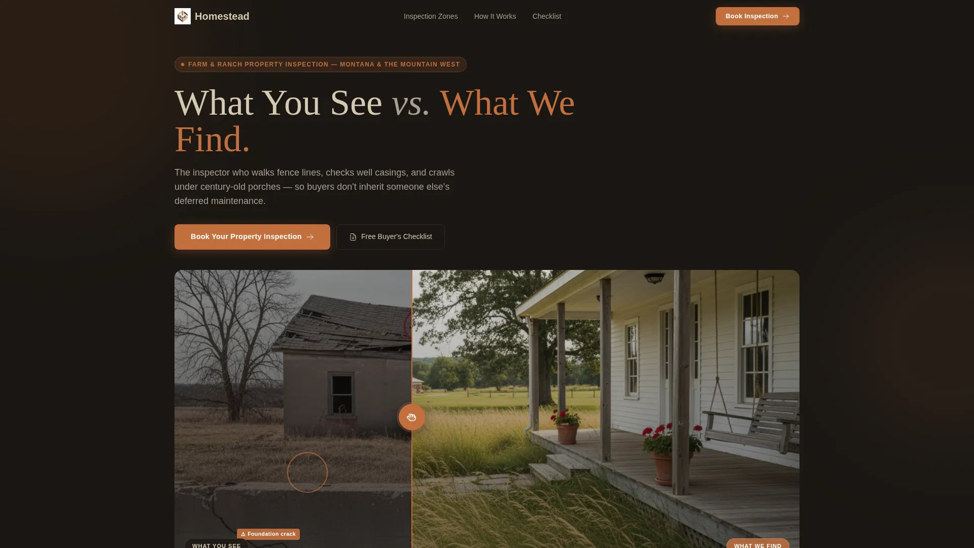 Farm & Ranch Inspector Landing Page Template