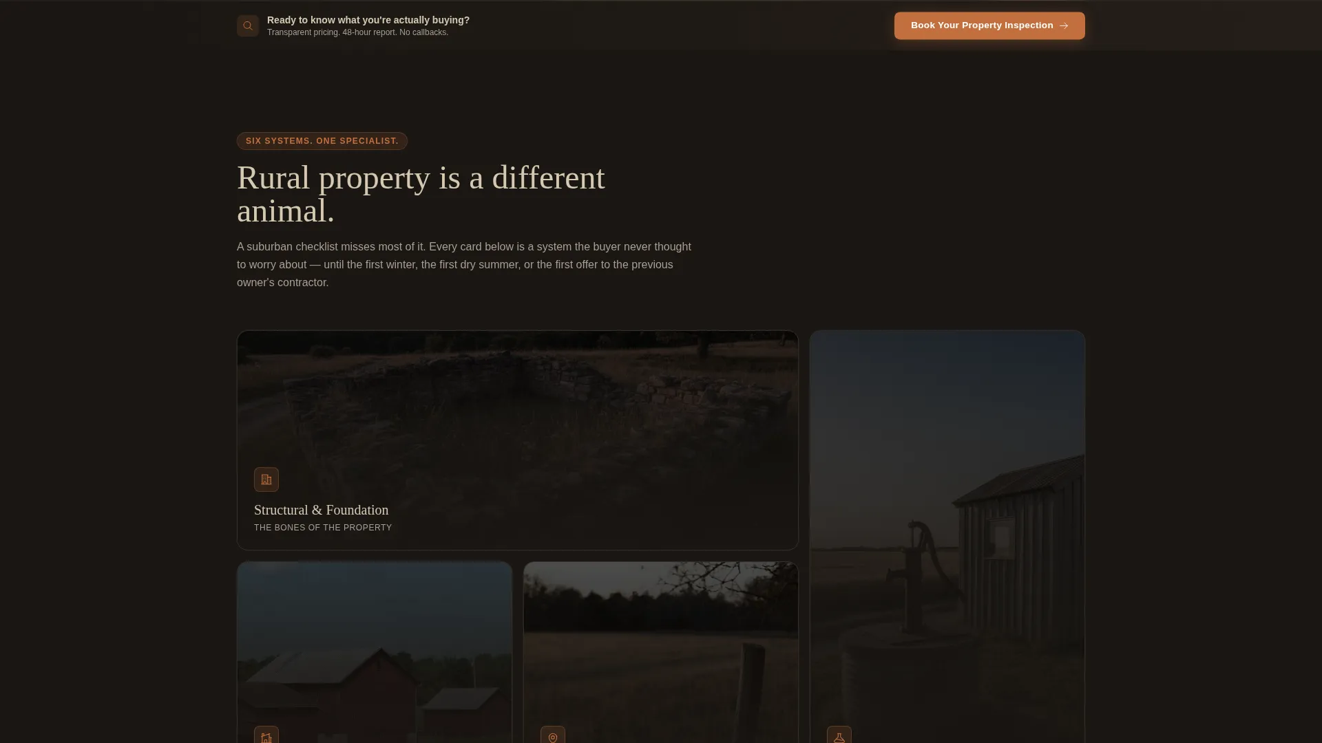 Farm & Ranch Inspector Landing Page Template