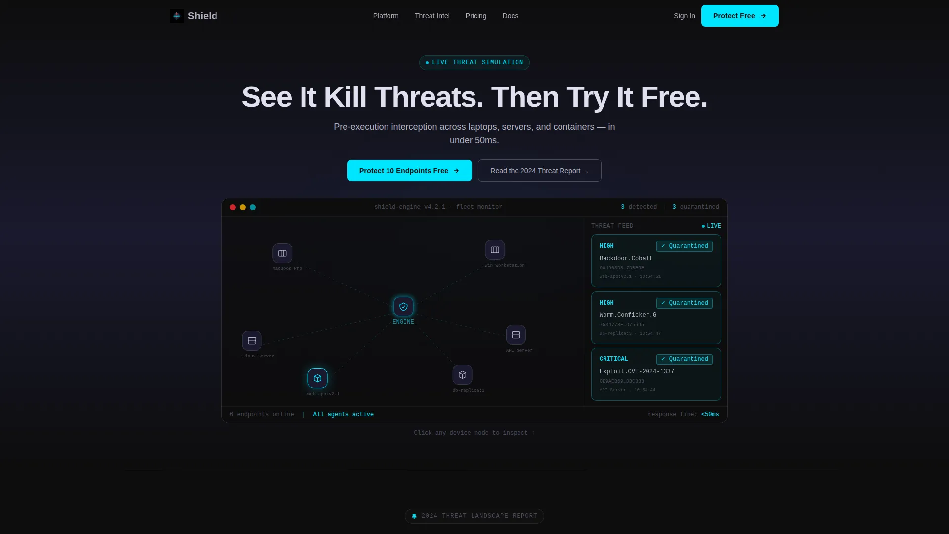 Cyber Defense Landing Page Template