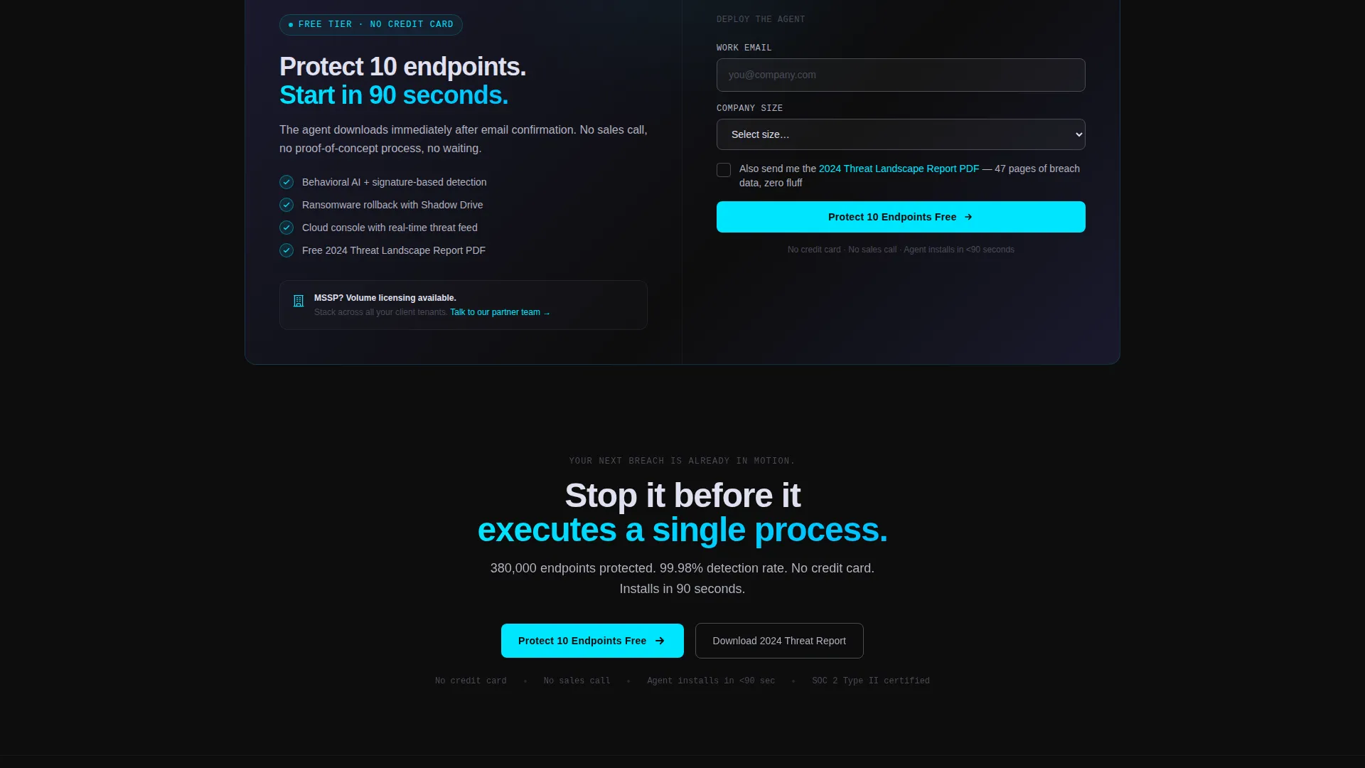 Cyber Defense Landing Page Template