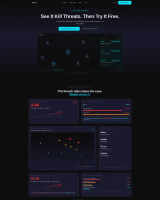 Cyber Defense Landing Page Template