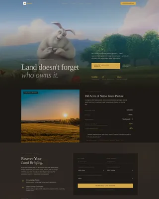 Premium Farm Investment Landing Page Template