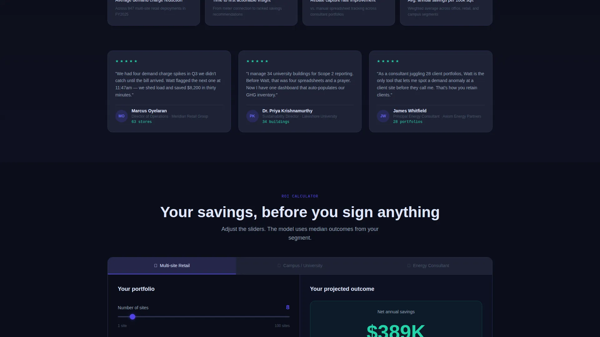Energy Analytics Landing Page Template | Dashboard Pro