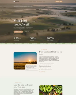 Farm & Ranch Property Management Landing Page
