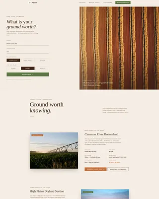 Farmland Brokerage Landing Page Template