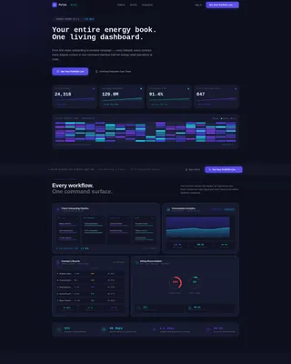 Energy Portfolio Tracking Landing Page Template