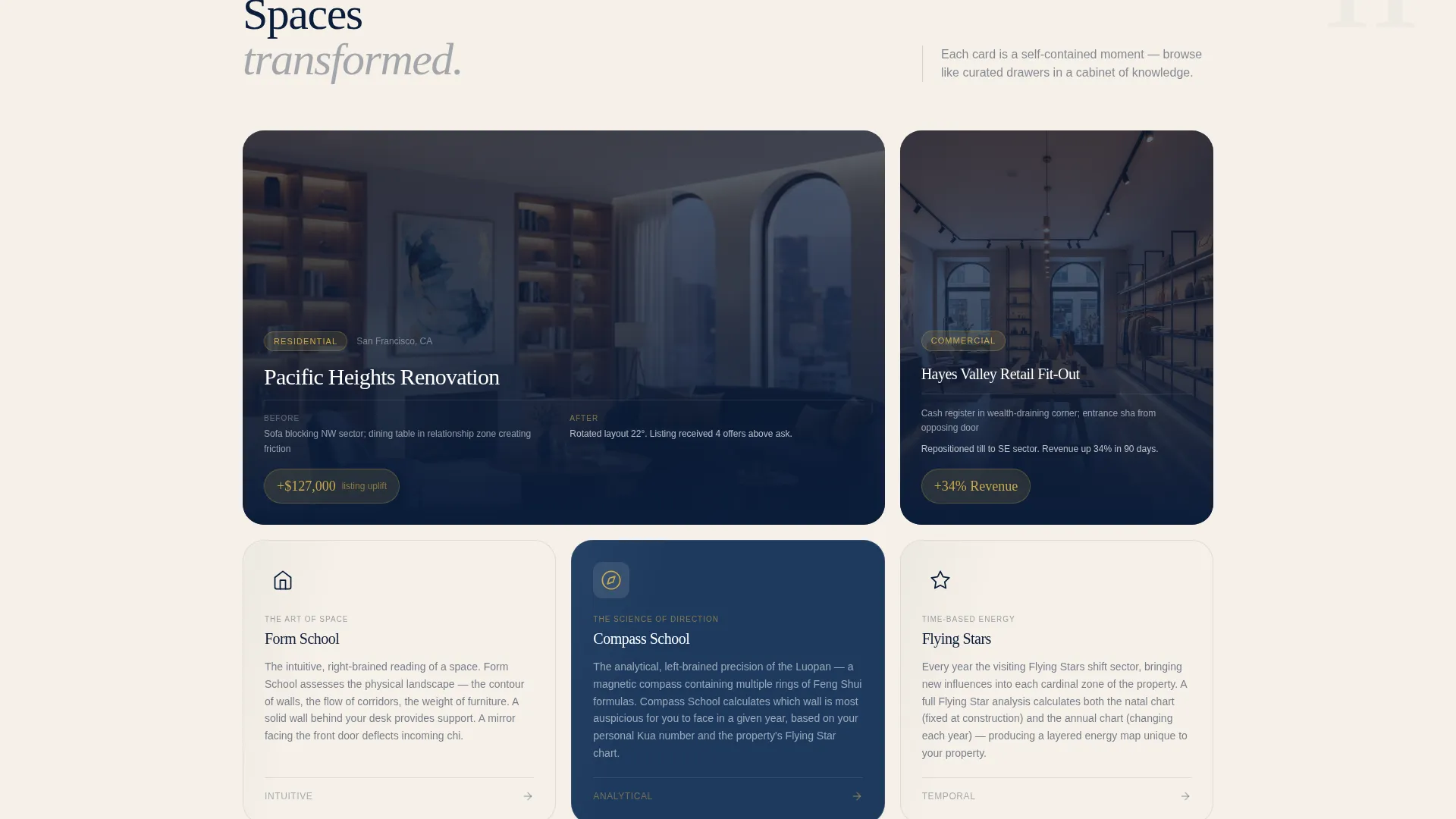Trusted Feng Shui Design Landing Page Template