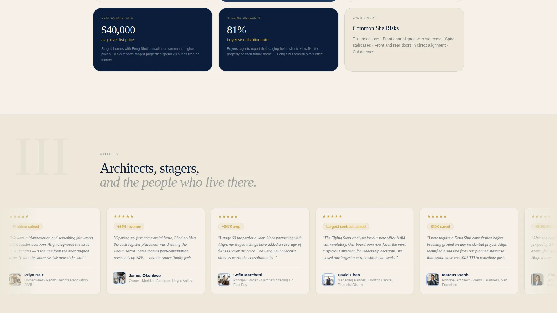Trusted Feng Shui Design Landing Page Template