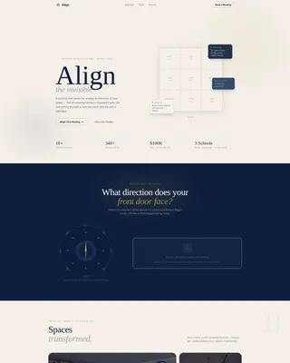 Trusted Feng Shui Design Landing Page Template