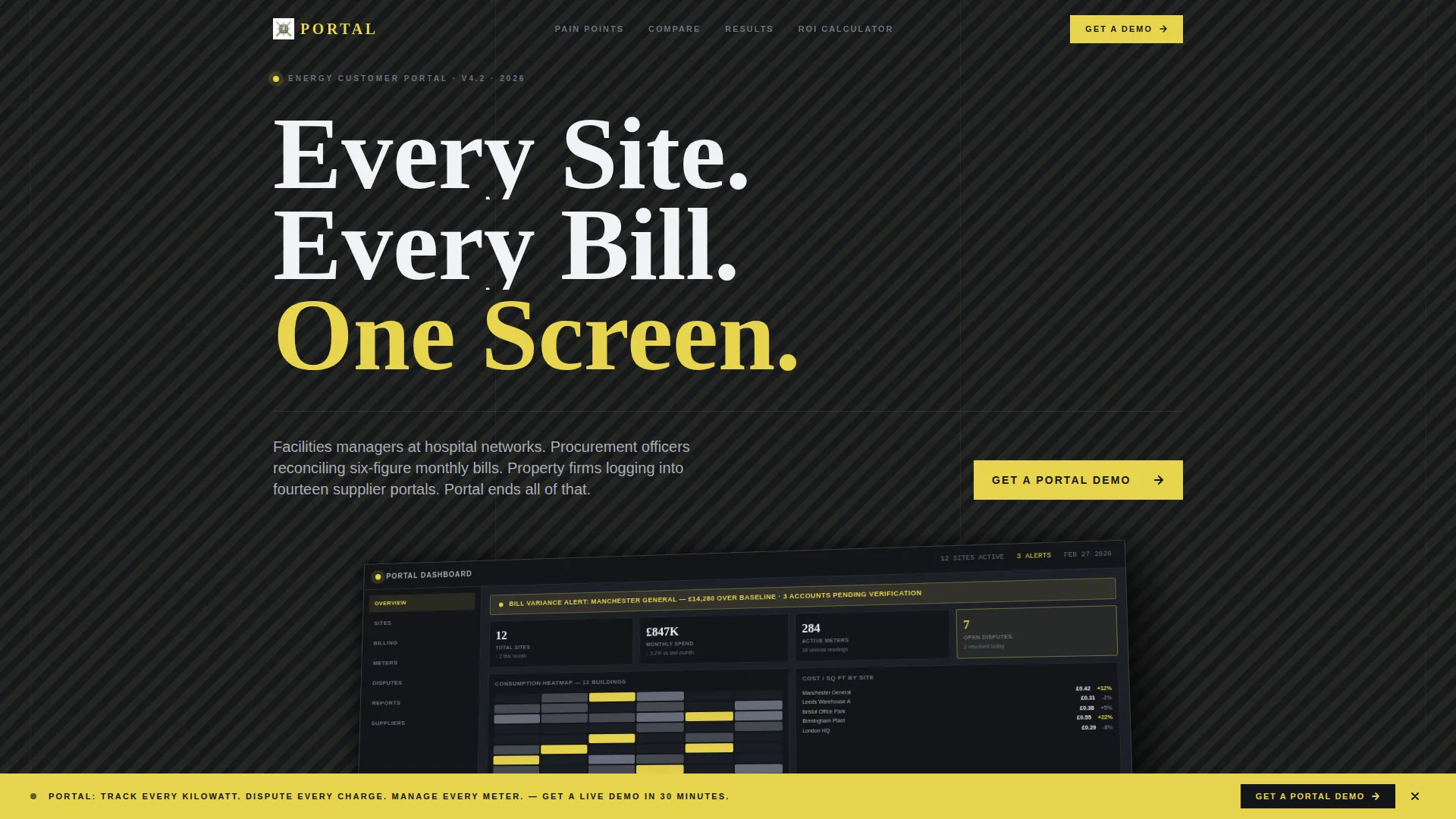 Energy Management Landing Page Template