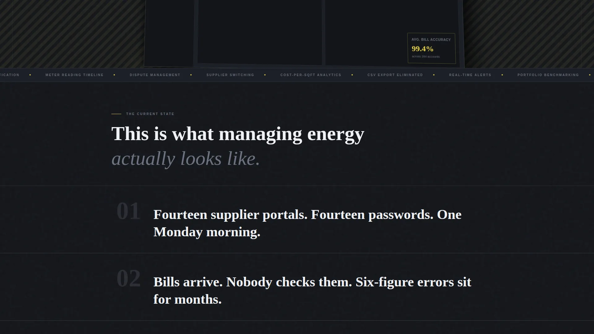 Energy Management Landing Page Template