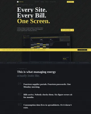 Energy Management Landing Page Template