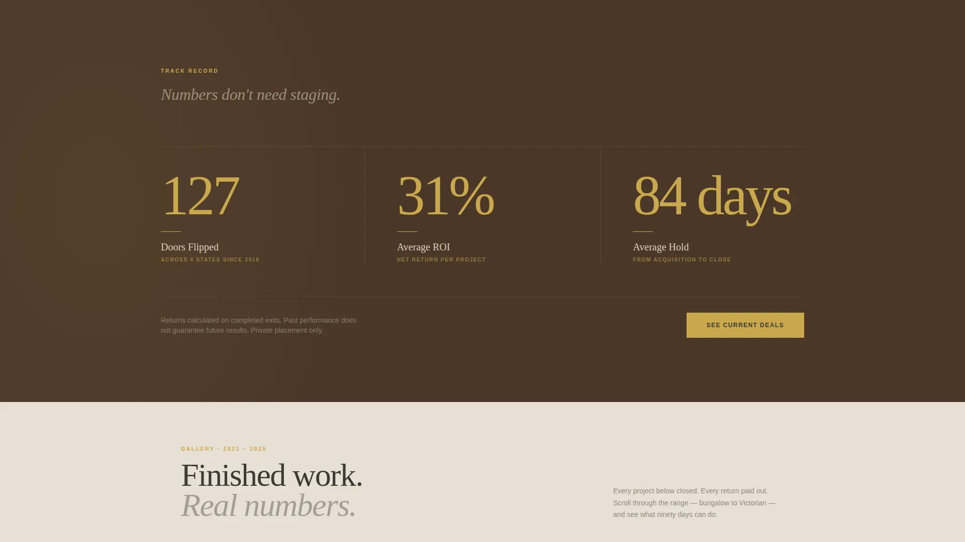 Fix and Flip Real Estate Investment Landing Page Template