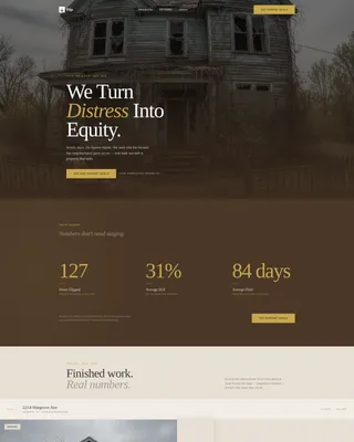 Fix and Flip Real Estate Investment Landing Page Template