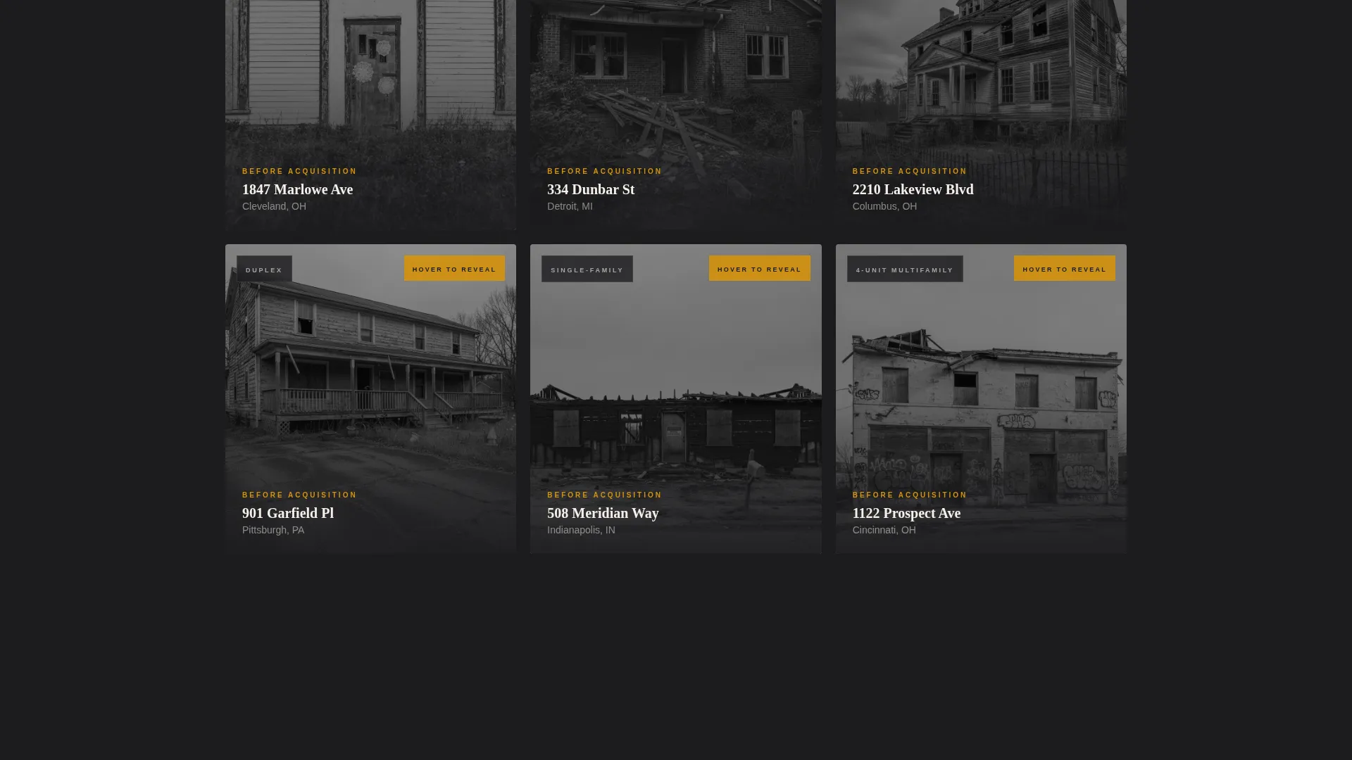 Fix-and-Flip Investment Firm Landing Page Template