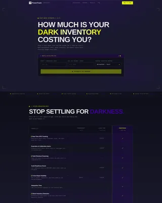 Bold Brutalist Energy Inventory Landing Page Template