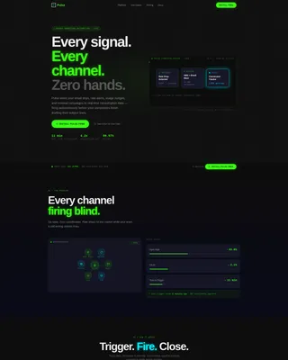 Energy Marketing Automation Landing Page Template