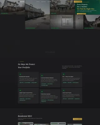 Foreclosure & REO Appraisal Landing Page Template
