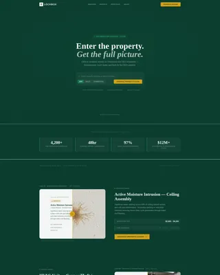 REO Inspection Landing Page Template for Asset Managers