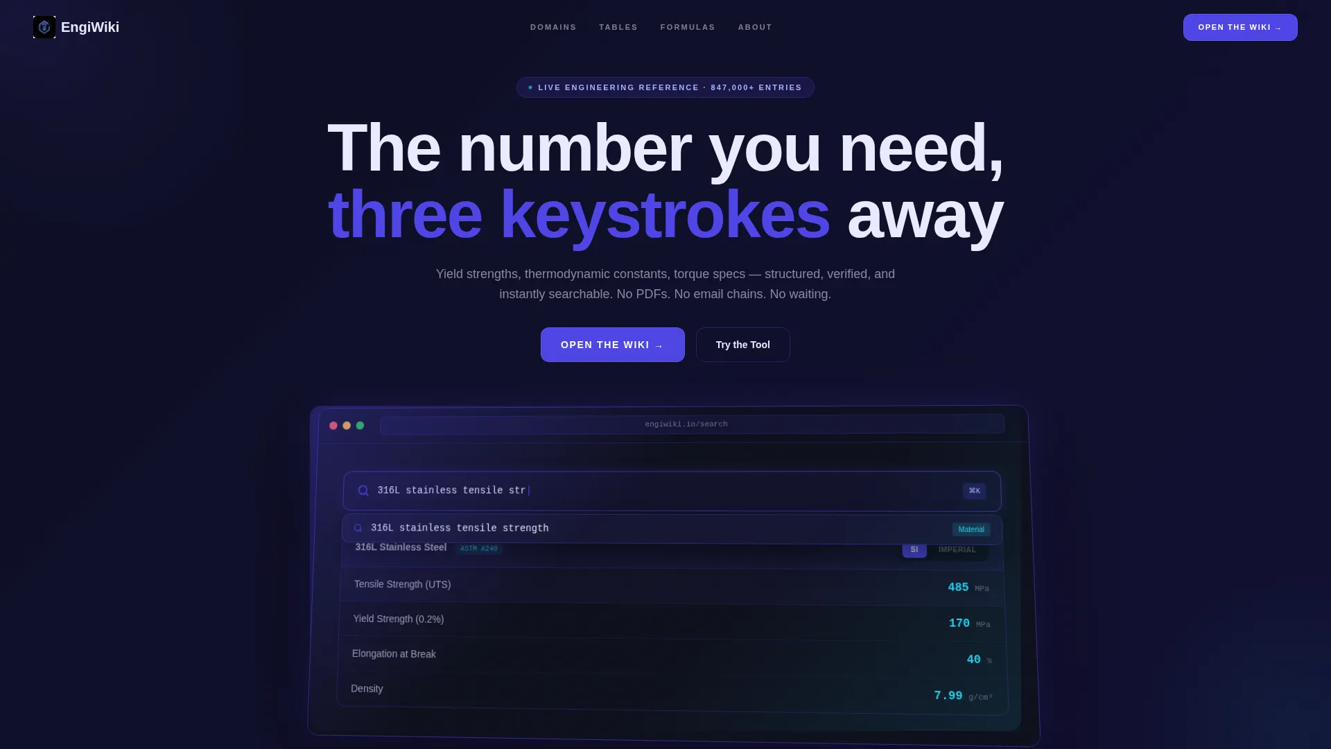 Engineering Wiki Landing Page Template