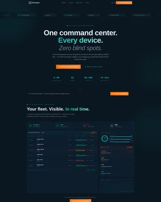 Enterprise Mobility Management Landing Page Template