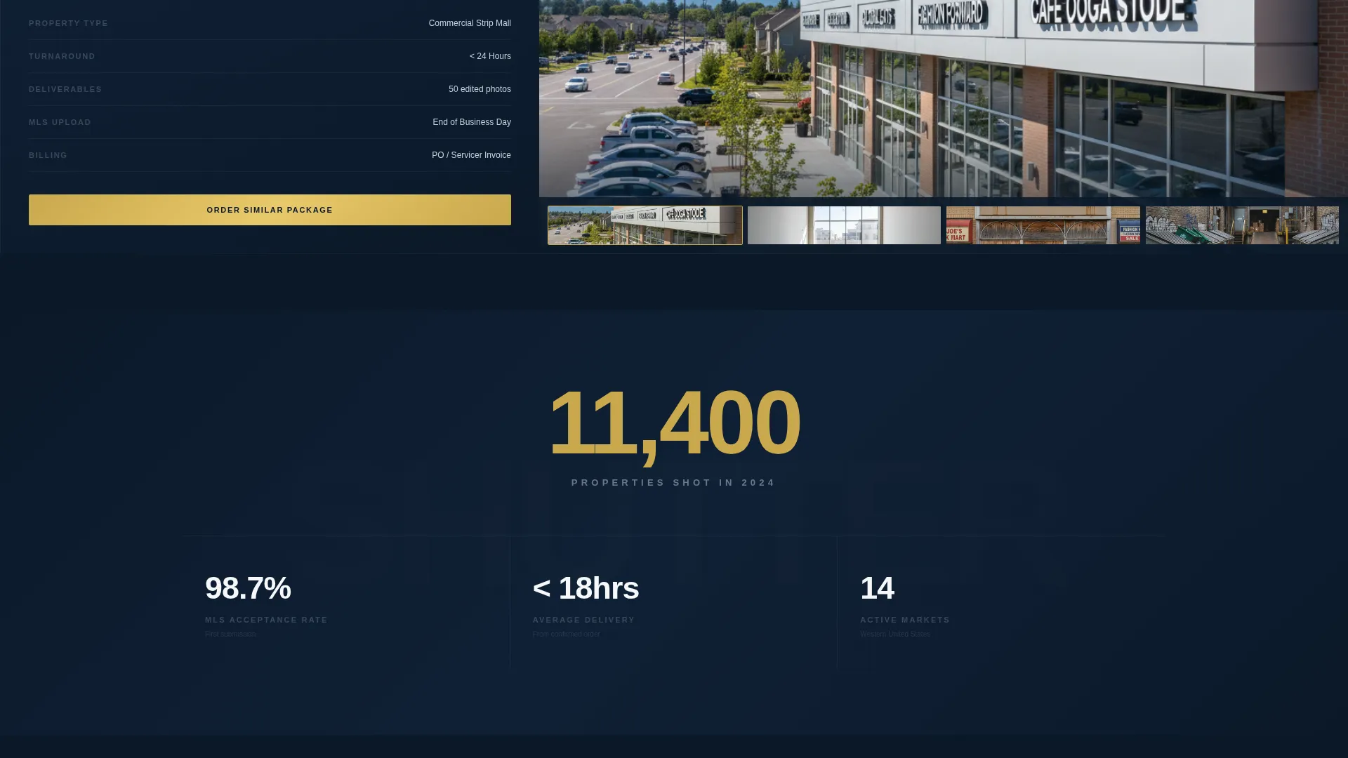 REO & Foreclosure Photography Landing Page Template