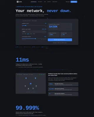 SD-WAN Landing Page Template for Enterprise Networks
