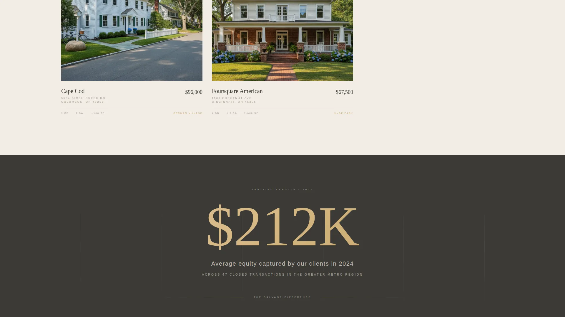 Foreclosure & REO Real Estate Agent Landing Page