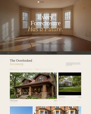 Foreclosure & REO Real Estate Agent Landing Page
