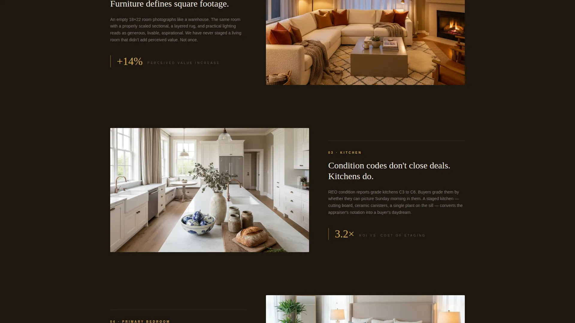 REO Staging Landing Page Template for Asset Managers