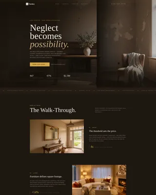 REO Staging Landing Page Template for Asset Managers