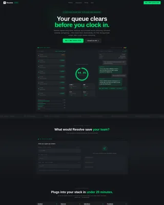 Entertainment AI Customer Service Landing Page Template