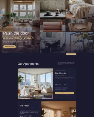 Immersive Furnished Apartment Rental Landing Page