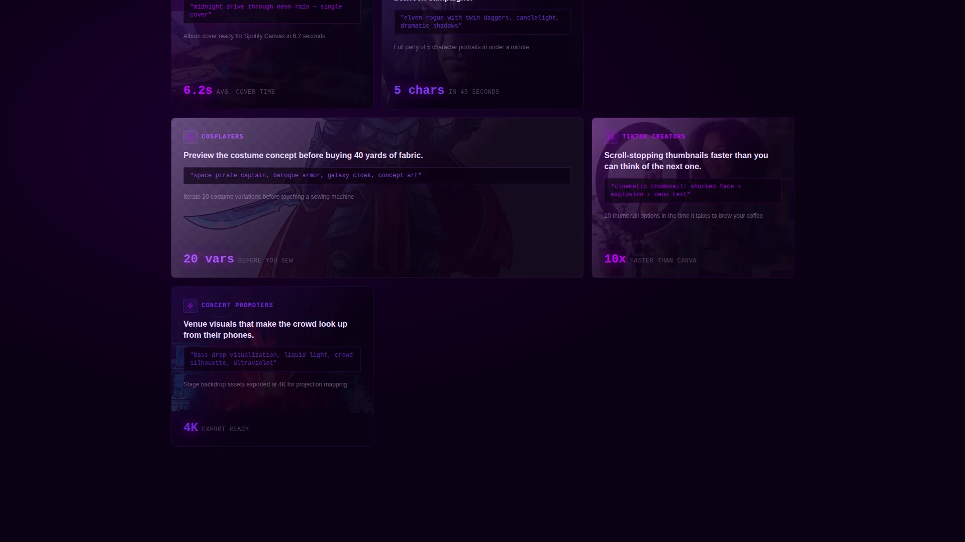 AI Image Generator Landing Page Template