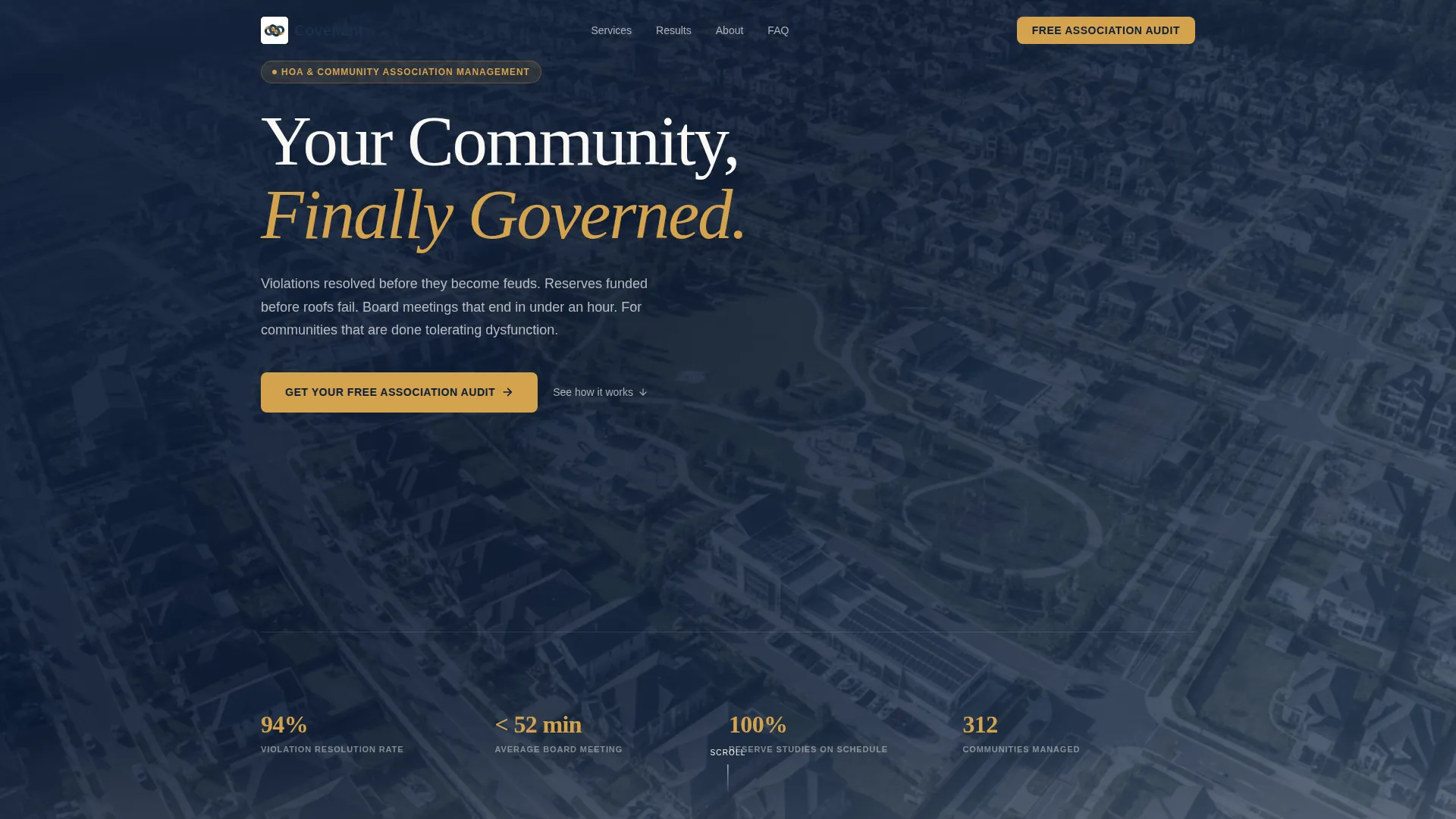 HOA Management Landing Page Template