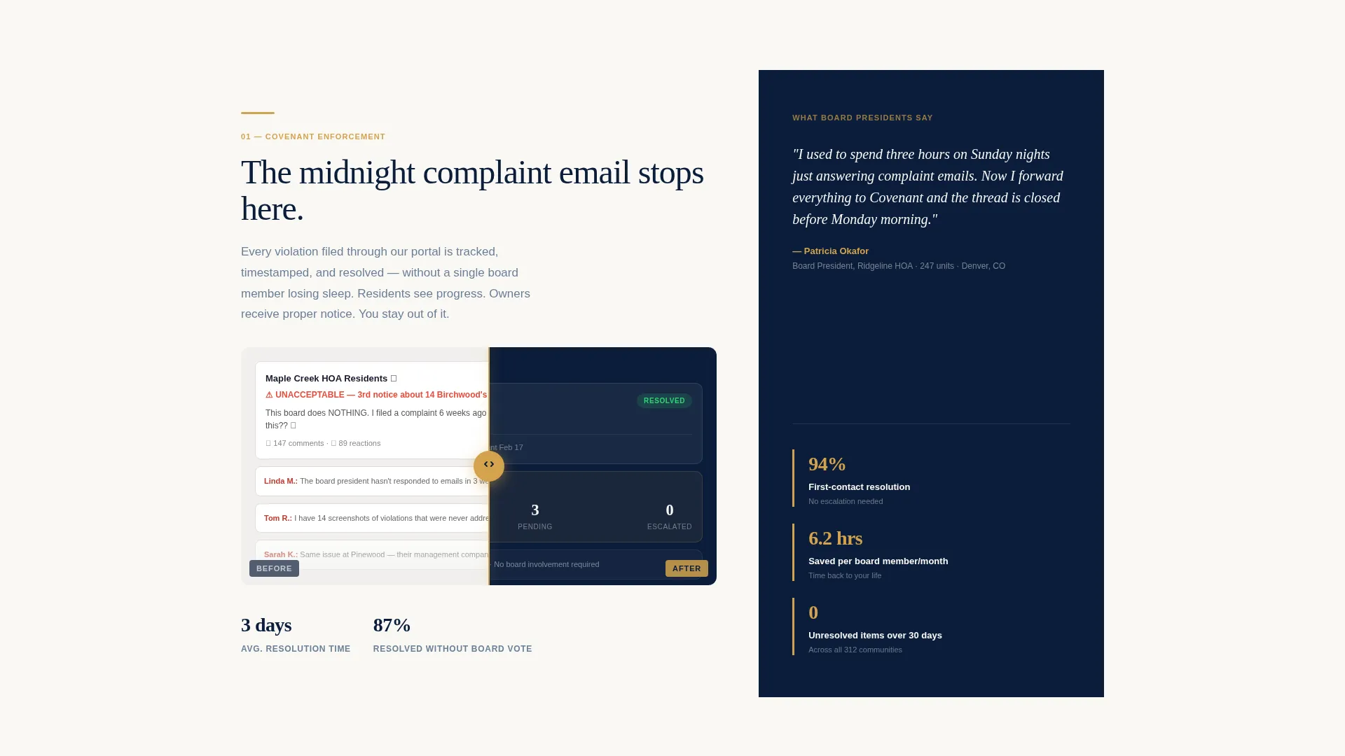HOA Management Landing Page Template