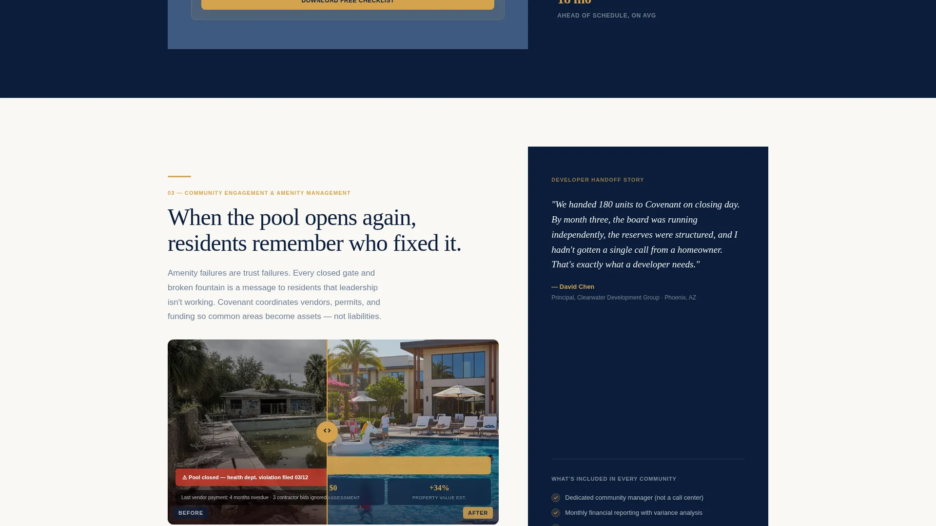 HOA Management Landing Page Template