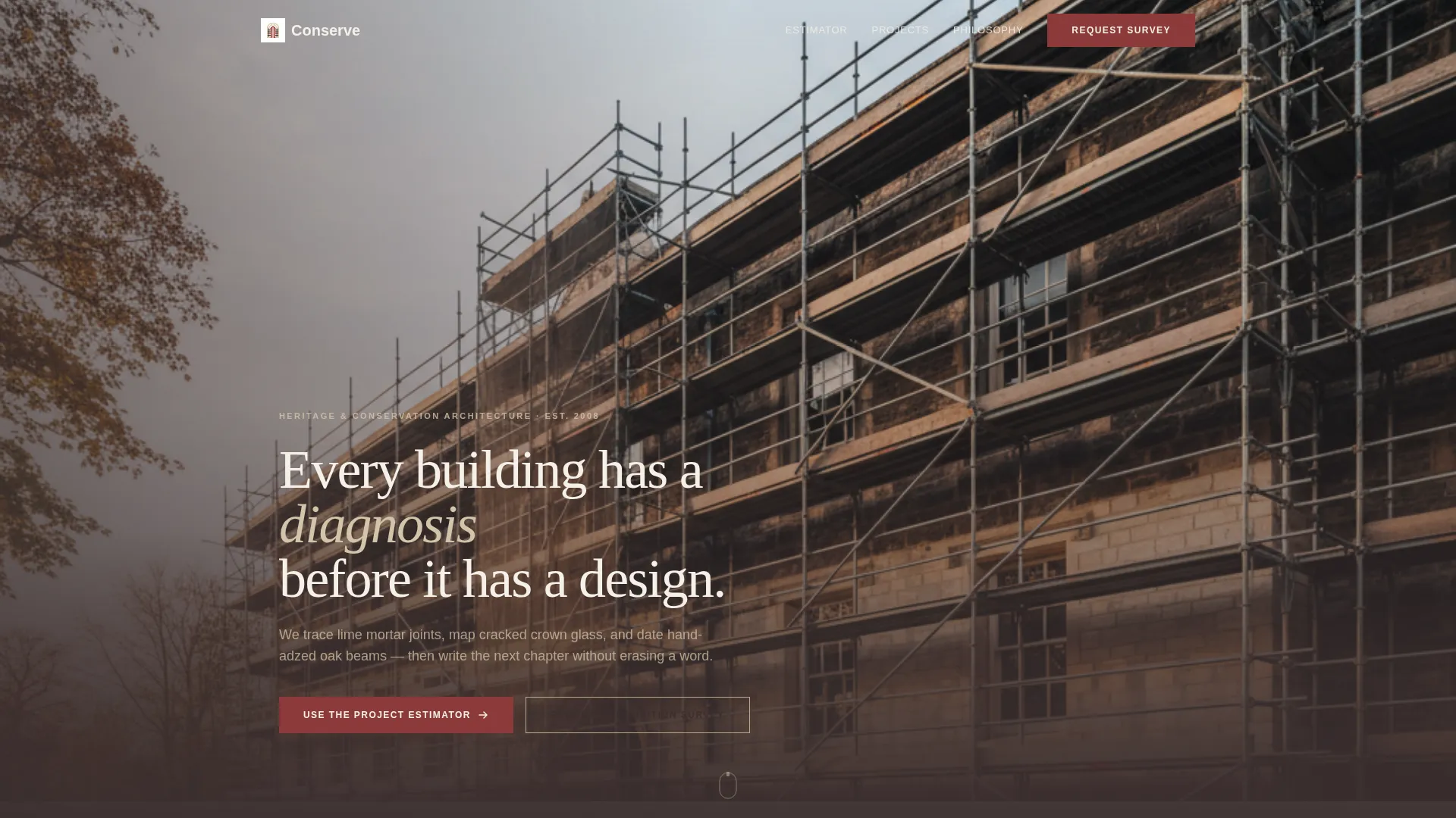 Modern Architecture Landing Page Template