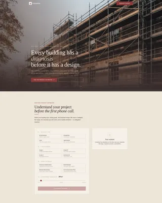 Modern Architecture Landing Page Template