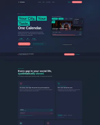 AI Entertainment Scheduling Assistant Landing Page