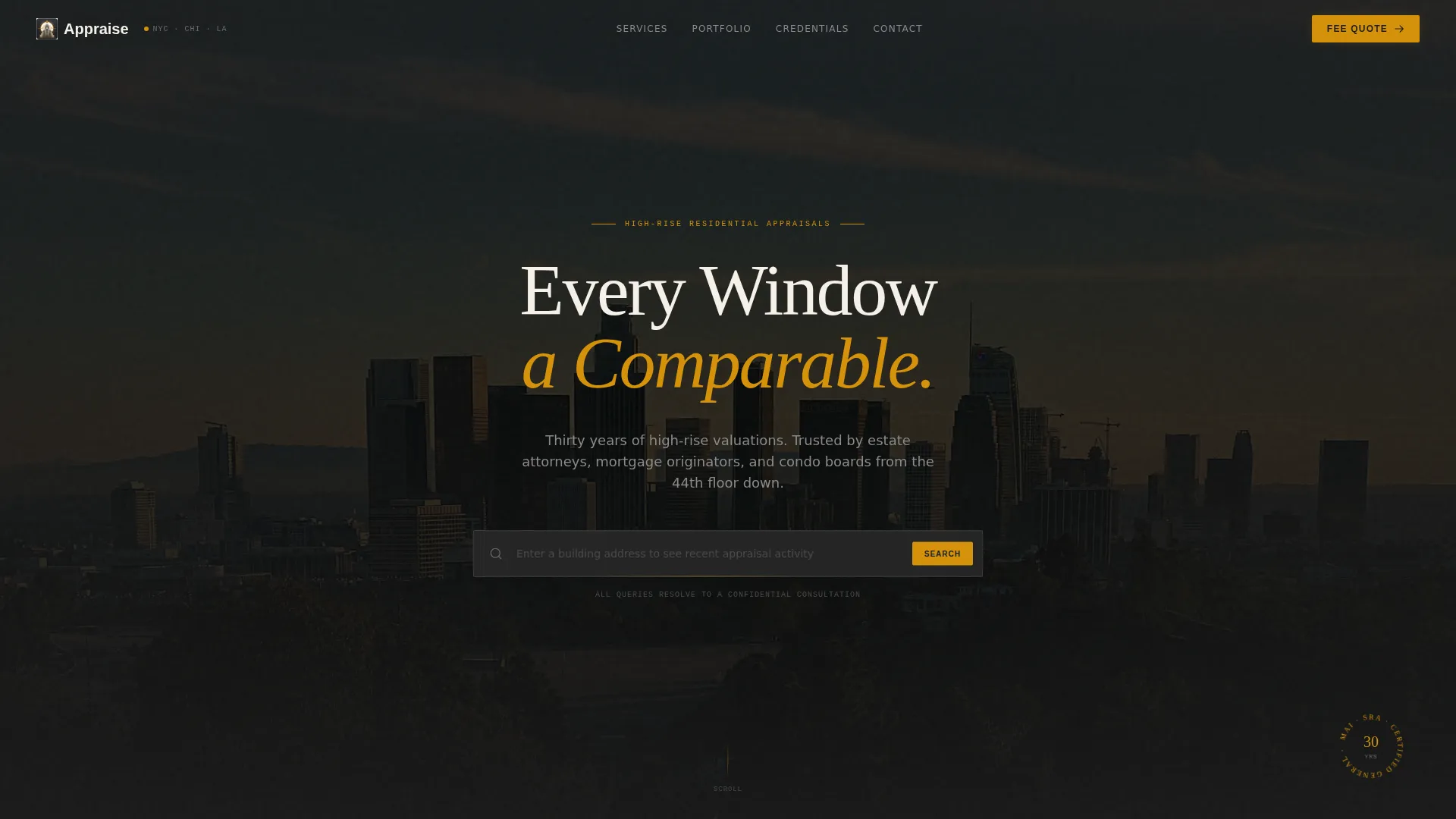 Residential Appraiser Landing Page Template