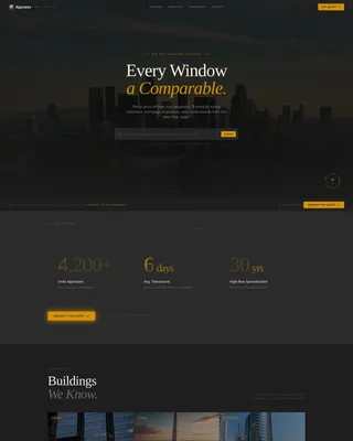 Residential Appraiser Landing Page Template