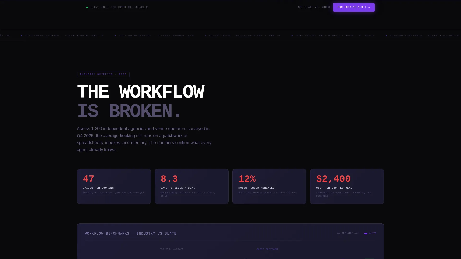 Entertainment Booking Software Landing Page Template