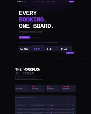 Entertainment Booking Software Landing Page Template