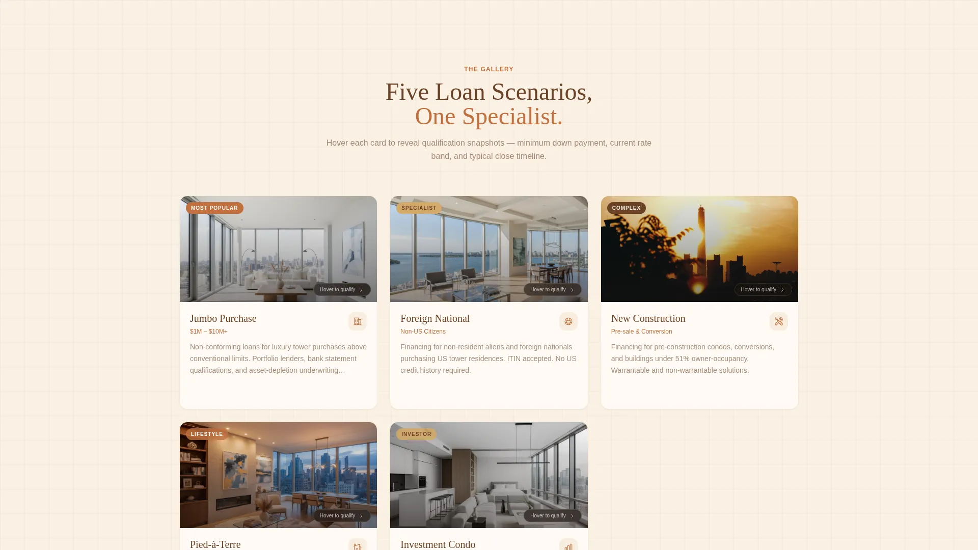 High-Rise Mortgage Specialist Landing Page Template