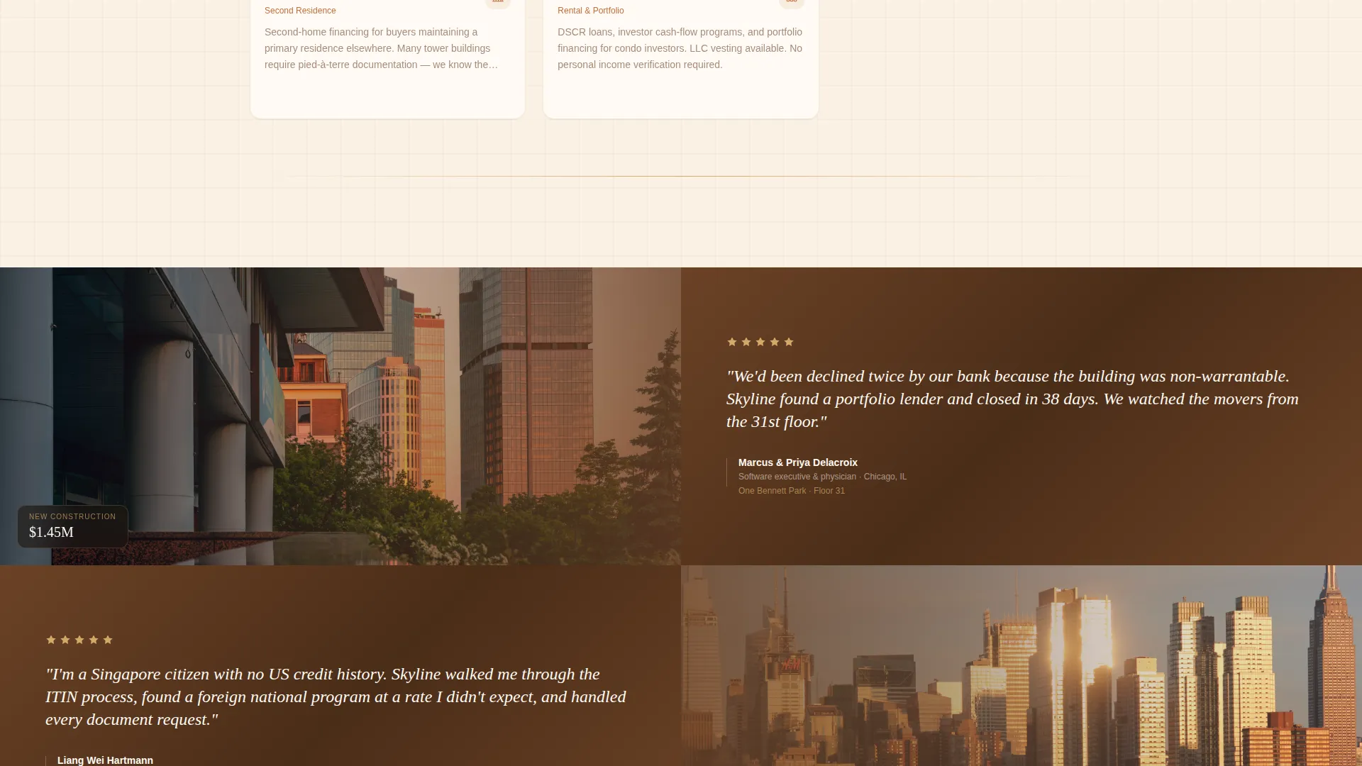 High-Rise Mortgage Specialist Landing Page Template