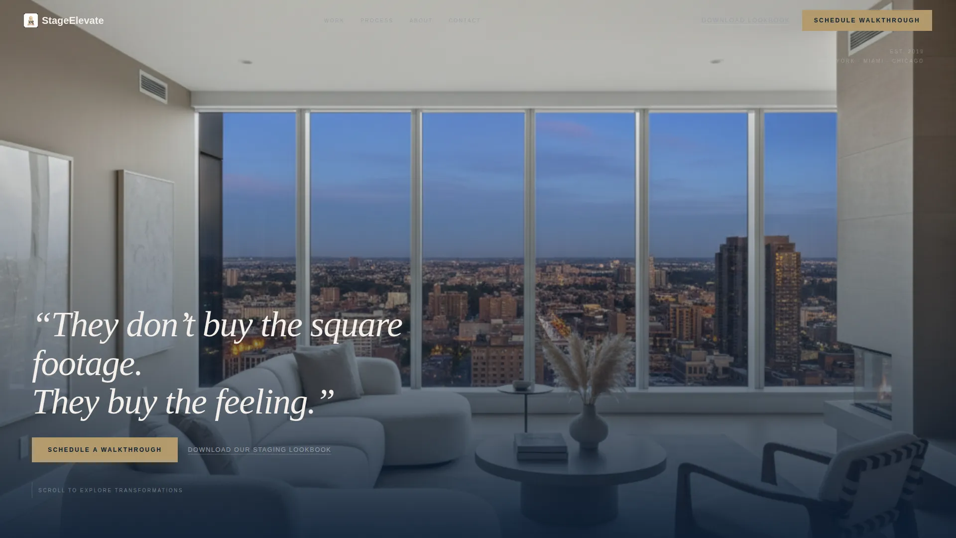 High-Rise Residential Staging Landing Page Template