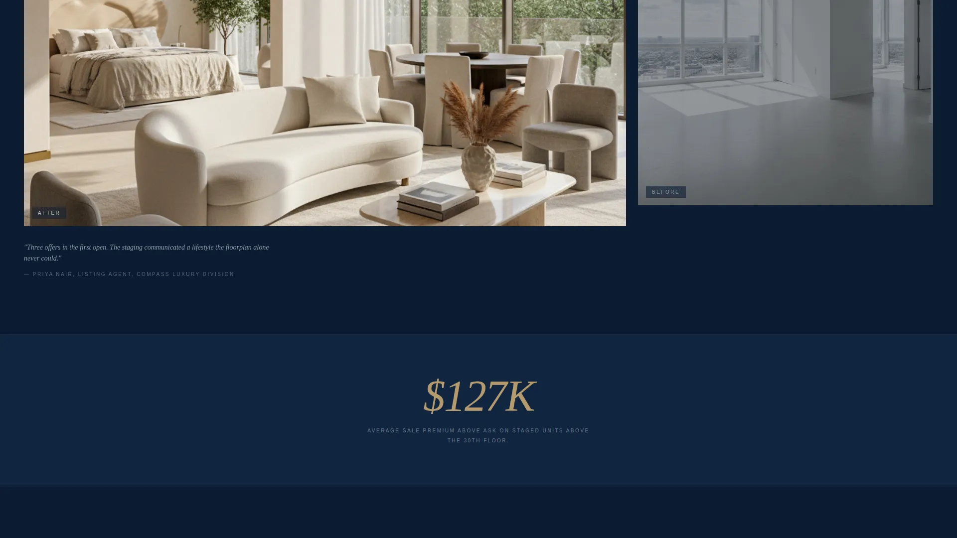 High-Rise Residential Staging Landing Page Template