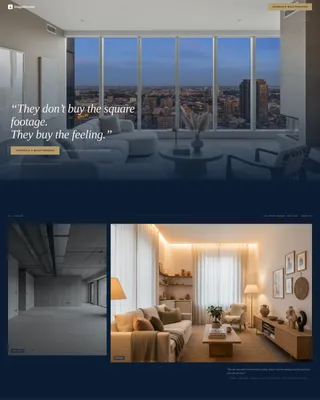 High-Rise Residential Staging Landing Page Template